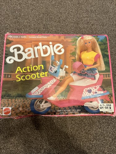 Vintage barbie scooter - barbie, in