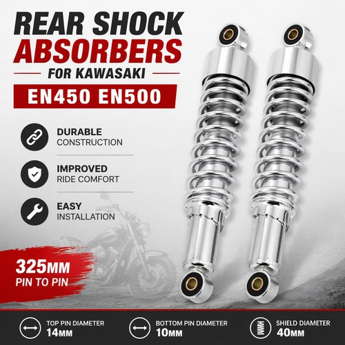 325mm chrome rear shock - 325mm,