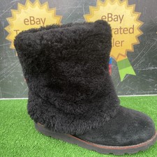 Genuine UGG Australia Women,s  Maylin Black Sheepskin Pull On Boots UK 5.5