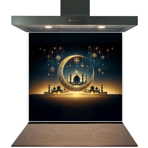 Glass splashback for kitchen - glass,