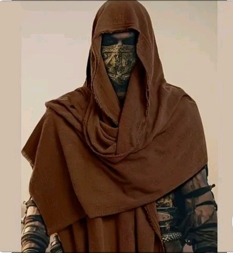 Mens brown medieval shawl - medieval,