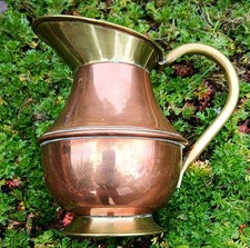 Brass & Copper Pitcher Jug