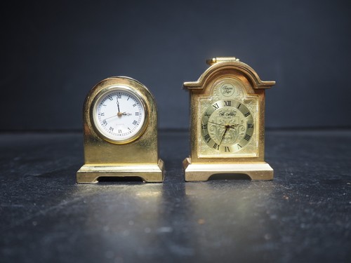 Miniature brass clocks 1 - x,