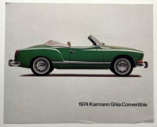 Volkswagen 1974 karmann - volkswagen, ghia