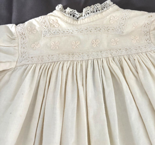 Vintage ivory christening gown - ivory,