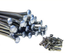 Stainless Spoke Set Yamaha SR500 XV535 TX650 XS2 TX750 XS650 Disc Hub Front 19'