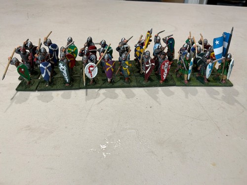 28mm norman footmen - footmen, metal