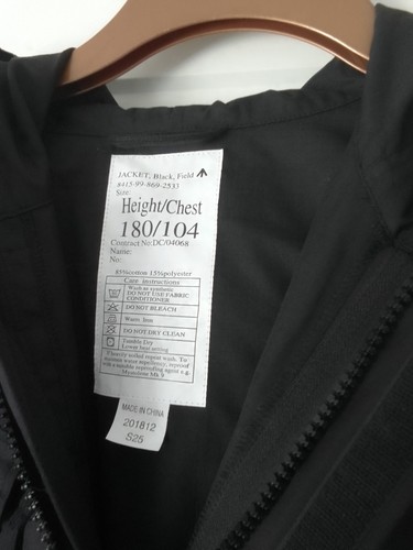 Sas black ripstop jacket - black, size