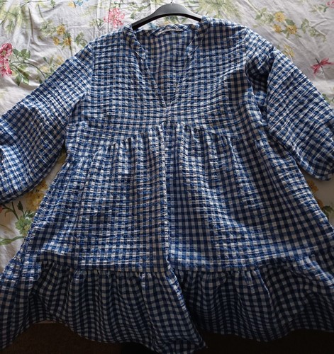 Zara blue gingham - blue,