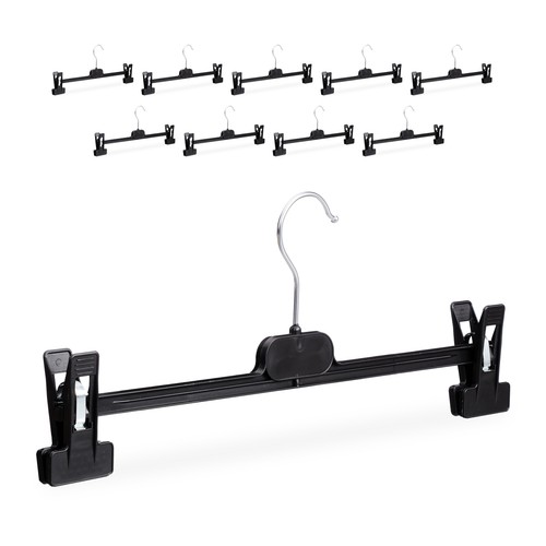 Plastic trouser hanger