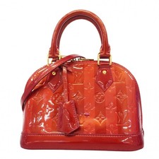 Louis Vuitton Vernis Rayeur Alma BB Handbag M91593 Pomme d'Amour 2-Way Bag for W