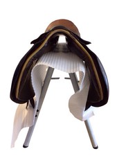 15” English Leather Pony Saddle - By SAXON Saddles Maidstone England -M Width