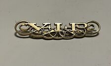 1960s Plymouth VIP Gold Door Interior Emblem Car Badge Original Metal Trim