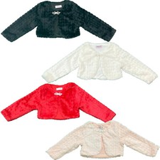 Girls Kids Babies Bolero Faux