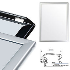 A0 Silver & Black Snap Frames