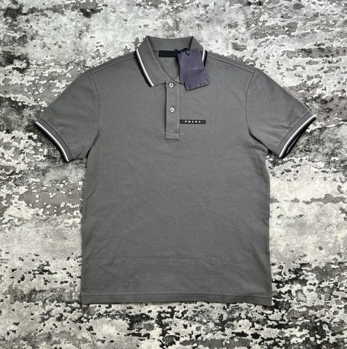 Prada polo shirt grey - shirt, l