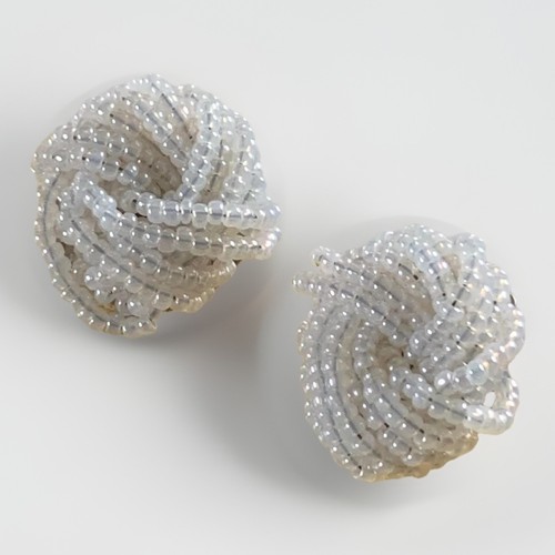 Vintage white bugle bead - vintage,