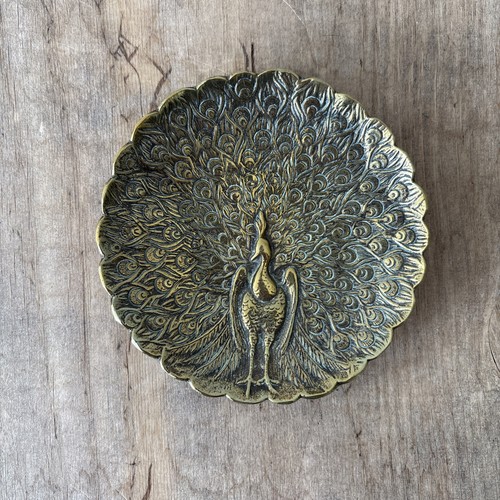Vintage brass peerage peacock - vintage,