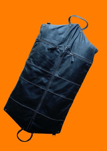 Leather suit carrier garment - suit,