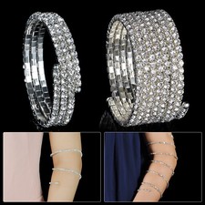 Silver Upper Arm Cuff Swirl