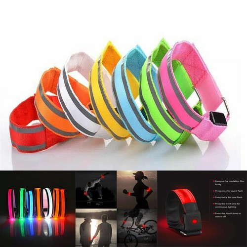 Reflective led light armband - led,