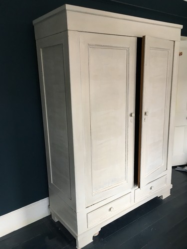 Painted white wooden - painted, vintage