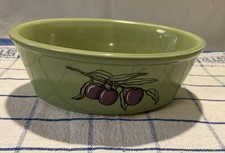 Retro Green Olive Dish