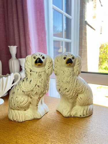 Antique pair staffordshire - antique,