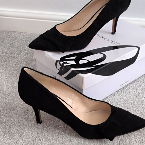 Nine west black suede - black, court