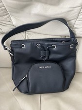 Jack Wills Black Small Bucket Bag