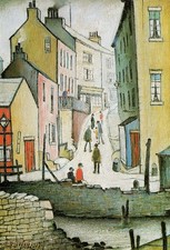 L S LOWRY ART 'AN OLD STREET'