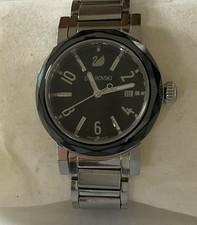 SWAROVSKI Octea Lady 999979 Black Dial Stainless Steel Quartz Used Watch