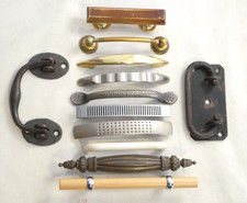 Reclaimed Vintage Cabinet Bar Pull Handles Multi Choice Brass Pewter Iron Wood