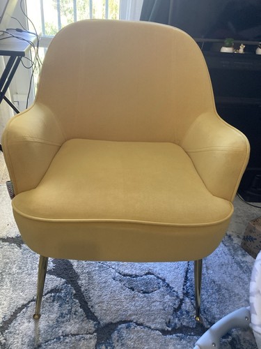 Yellow arm chair excellent - chair,
