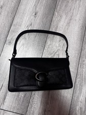 NEW Coach Tabby Shoulder Bag 20 In Black Signature Canvas. Great Condition