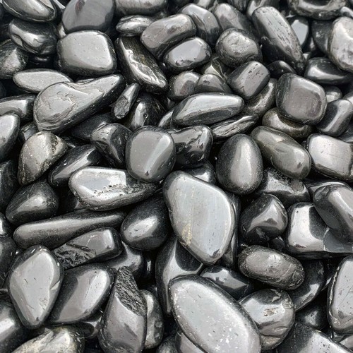 Black polished landscaping - black,