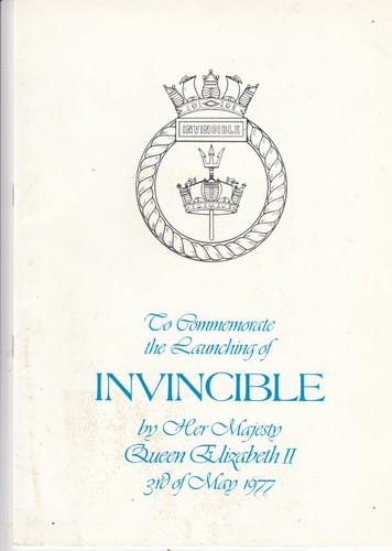 1977 hms invincible launching - invincible,