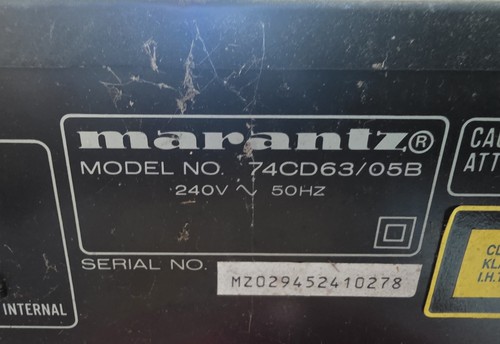 Marantz - cd-63, (74cd63/05b)