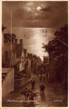 Postcard High Street looking Down Clovelly Devon Elmer Keene Unposted