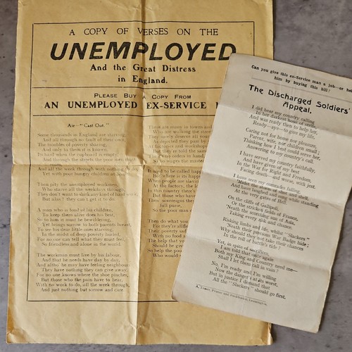 Rare ww1 discharged soldiers - ww1,