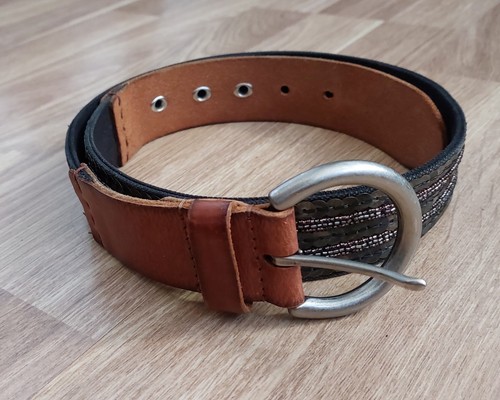 Fossil brown leather belt - ,