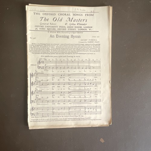 Selection choral sheet - choral,