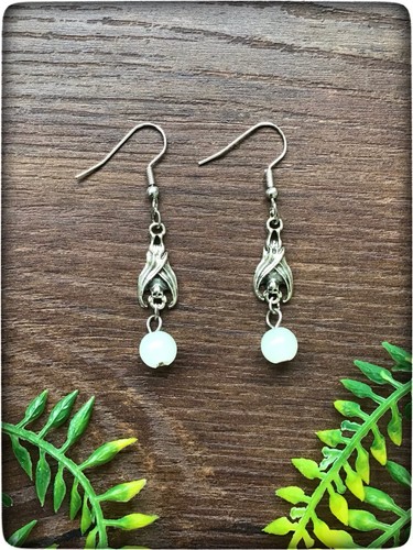 New white beads silver colour - new,