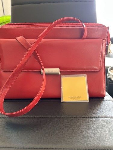 Mandarina duck leather bag - mandarina,