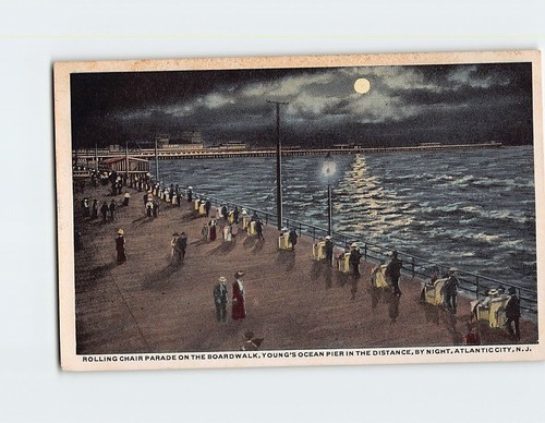 Postcard rolling chair parade - rolling,