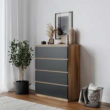 4 Or 5 Drawer Skagen Wooden Bedroom Chest Cabinet No Handle Storage Cupboard