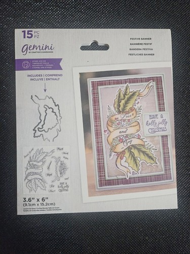 Gemini festive banner - banner, stamp