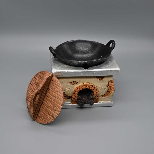 Scale firewood stove - scale,