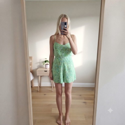Zara green daisy - daisy, print