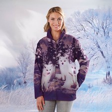 Women's Purple Wolf Fleece